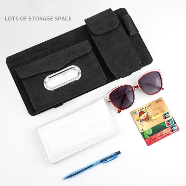 Car Nappa Leather Sun Visor Storage Clip