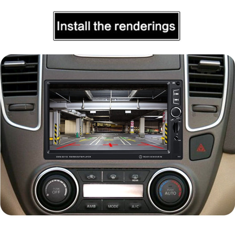 8011B 7 inch 1080P Universal Car Radio Receiver MP5 Player, Support FM & Bluetooth & TF Card with Remote Control