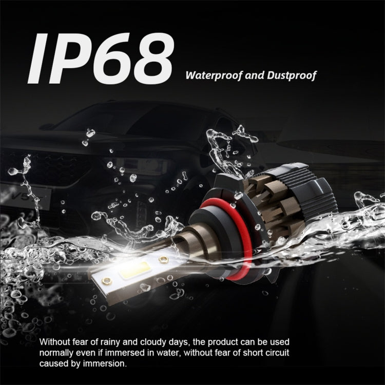 2 PCS KINGSOFE 9006 / HB4 DC9-36V / 18W / 6000K / 2000LM IP68 Car LED Headlight Lamps