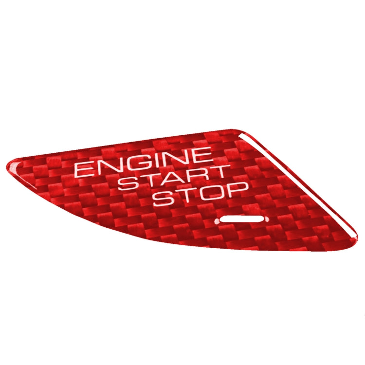Car Carbon Fiber Engine Start Button Decorative Cover Trim for Cadillac ATS / ATS-L