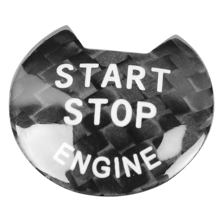 Car Carbon Fiber Engine Start Button Decorative Cover Trim for Nissan / Infiniti