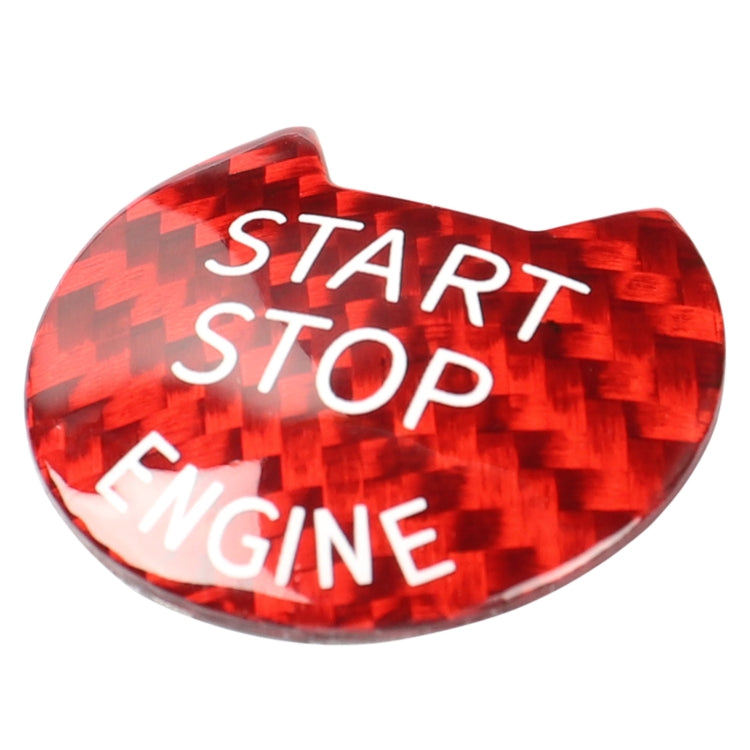 Car Carbon Fiber Engine Start Button Decorative Cover Trim for Nissan / Infiniti