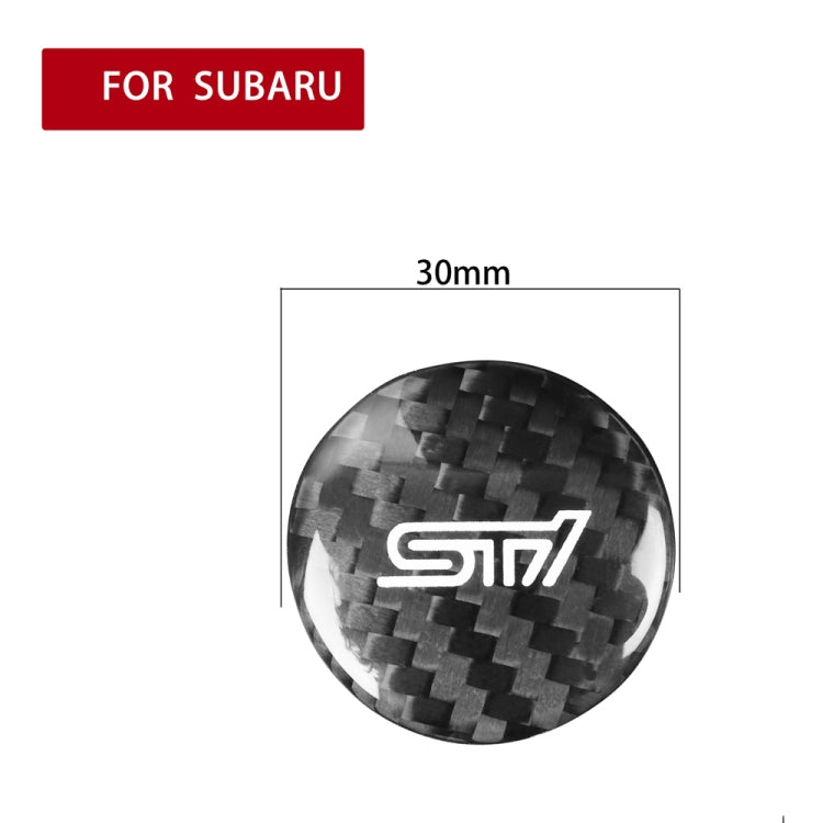 Car Carbon Fiber Engine Start Button Decorative Cover Trim for Subaru BRZ 2013-2019 / 86 2013-2019