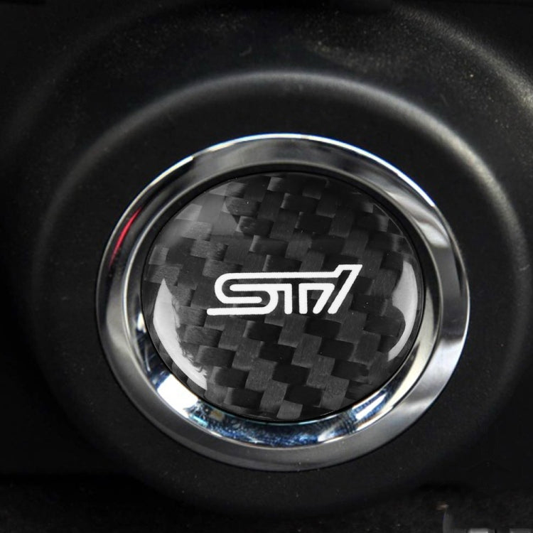 Car Carbon Fiber Engine Start Button Decorative Cover Trim for Subaru BRZ 2013-2019 / 86 2013-2019