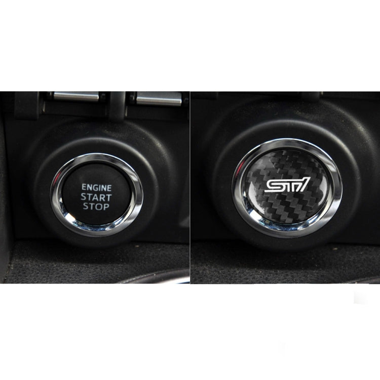 Car Carbon Fiber Engine Start Button Decorative Cover Trim for Subaru BRZ 2013-2019 / 86 2013-2019