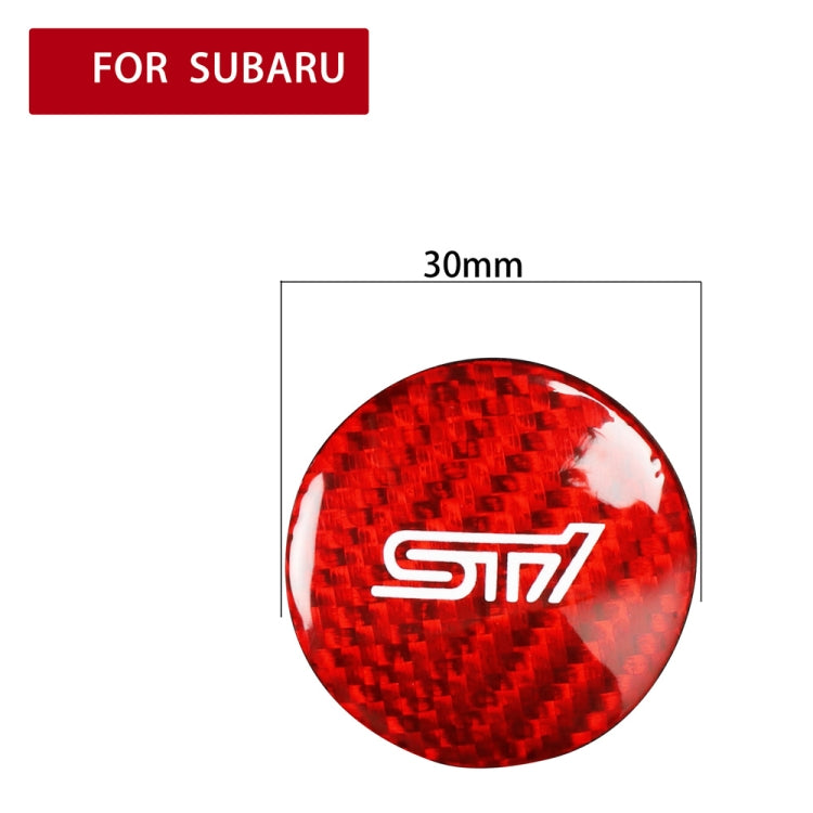 Car Carbon Fiber Engine Start Button Decorative Cover Trim for Subaru BRZ 2013-2019 / 86 2013-2019