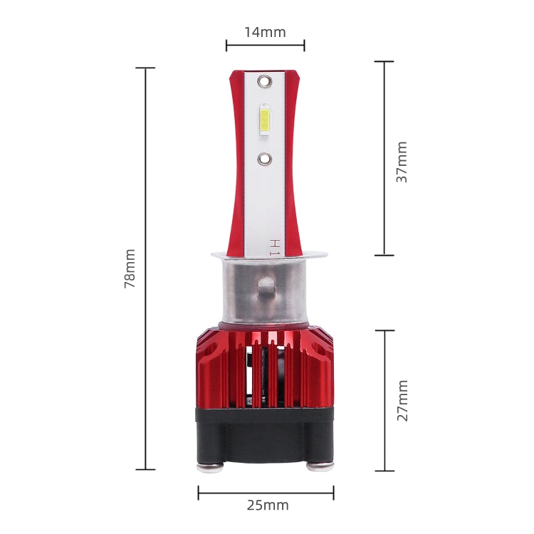 2 PCS F6 H1 DC9-32V 26W 6500K 3000LM Car / Motorcycle LED Headlight Lamps / Fog Light