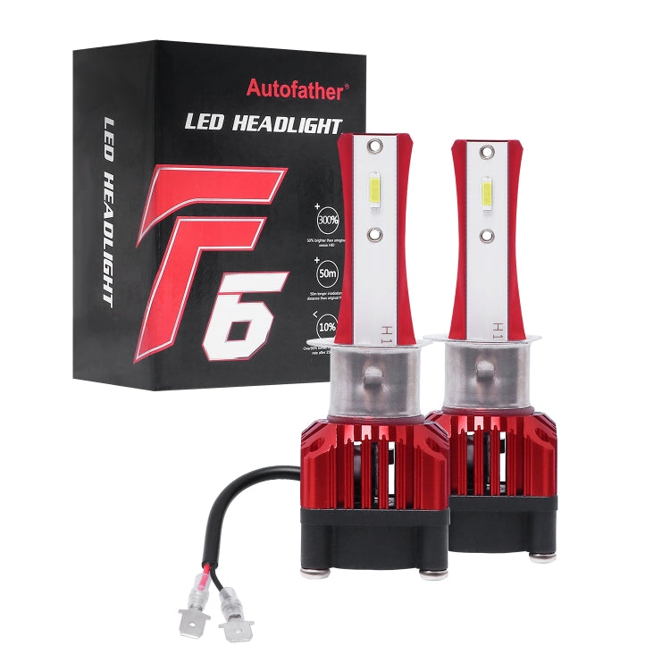 2 PCS F6 H1 DC9-32V 26W 6500K 3000LM Car / Motorcycle LED Headlight Lamps / Fog Light