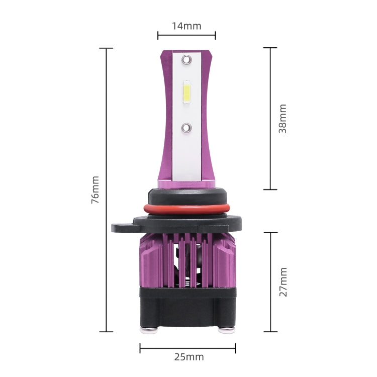 2 PCS F6 9012 DC9-32V 26W 6500K 3000LM Car / Motorcycle LED Headlight Lamps / Fog Light