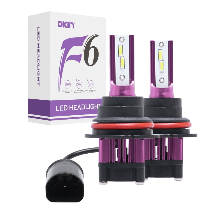 2 PCS F6 9007 DC9-32V 26W 6500K 3000LM Car / Motorcycle LED Headlight Lamps / Fog Light