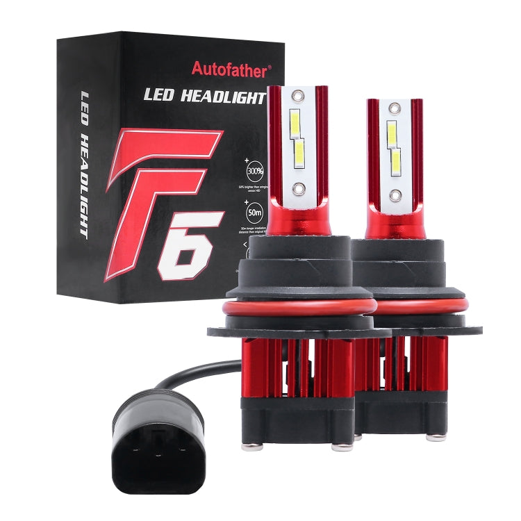 2 PCS F6 9007 DC9-32V 26W 6500K 3000LM Car / Motorcycle LED Headlight Lamps / Fog Light