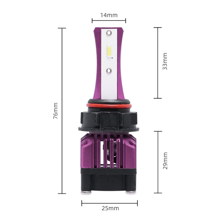 2 PCS F6 5202 DC9-32V 26W 6500K 3000LM Car / Motorcycle LED Headlight Lamps / Fog Light