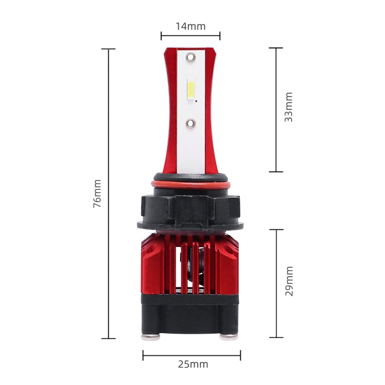 2 PCS F6 5202 DC9-32V 26W 6500K 3000LM Car / Motorcycle LED Headlight Lamps / Fog Light