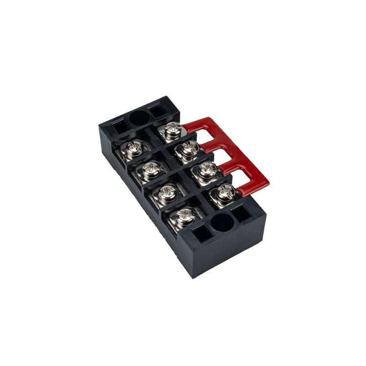 5 PCS Car 4-way 25A TB-2504 Dual Row Power Terminal Connector + 4-position Connection Strip with Cover