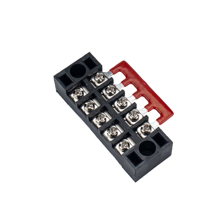 5 PCS Car 5-way TB-1505 Dual Row Power Terminal Connector + 5-position Connection Strip with Cover