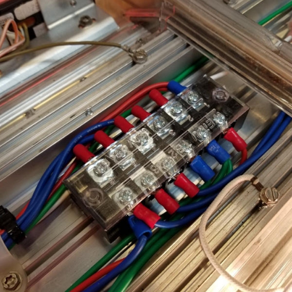 5 PCS Car 4-way TB-1504 Dual Row Power Terminal Connector + 4-position Connection Strip with Cover