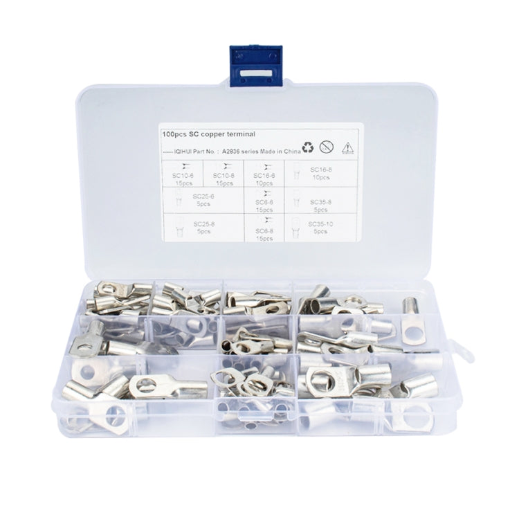 100 PCS Wire Terminals Connector Cable Lugs Battery SC Terminals Glimpse of Mouth