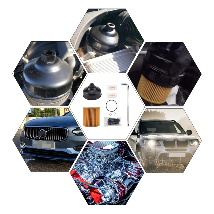 Car Oil Filter Element with Wrench + Tool Kit for BMW 3 Series