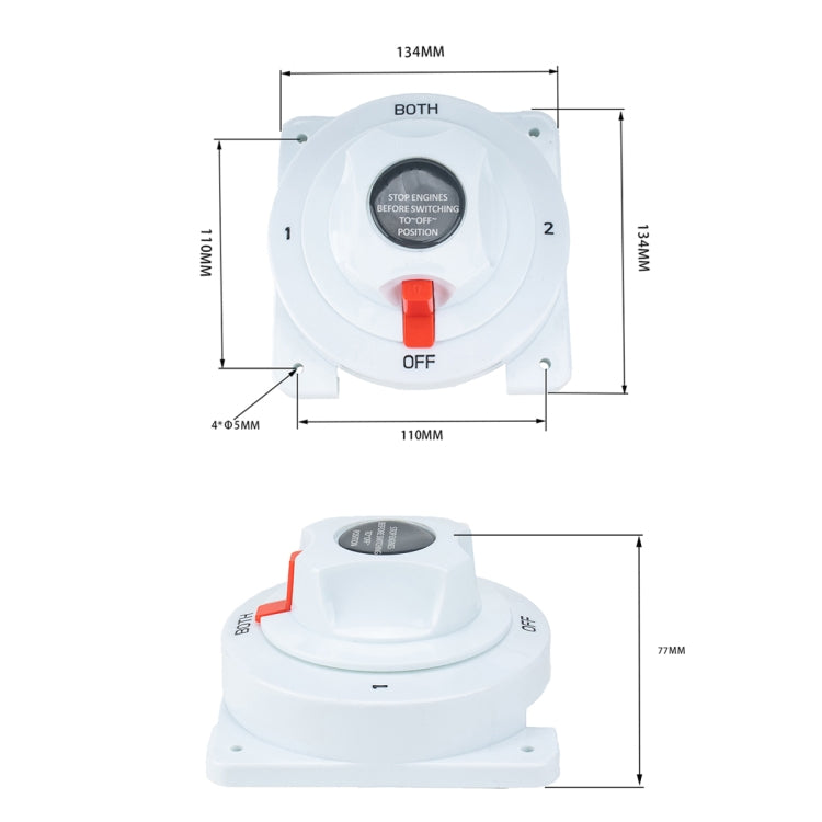Car Auto RV Marine Boat 6-32V High Power Battery Isolator Disconnect Switch Cut