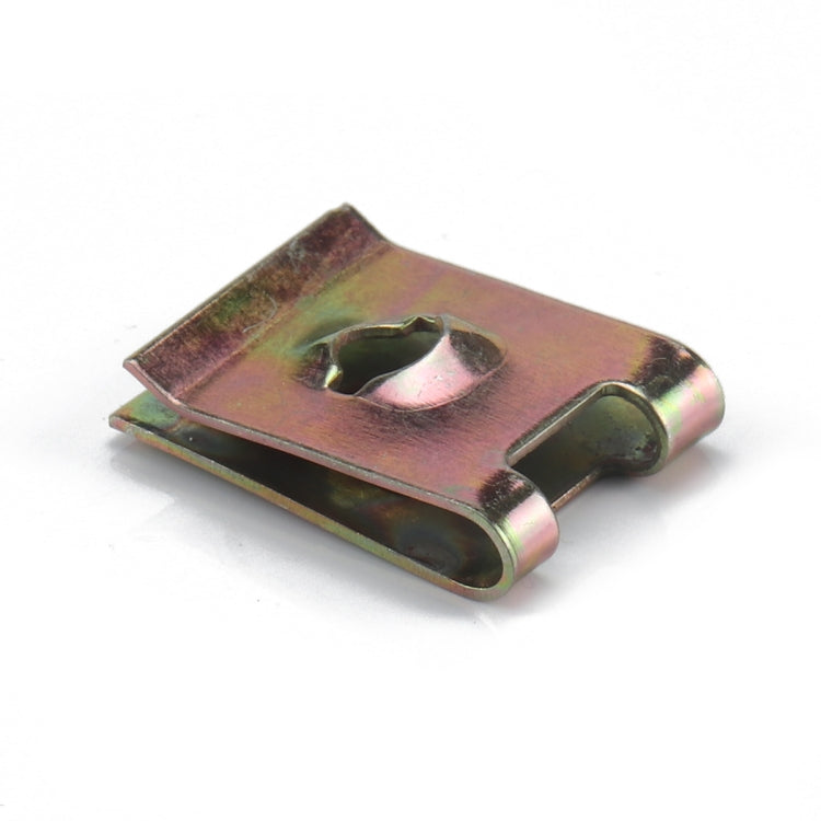 100 PCS U Nut Kit Spire Clips No.8 Zinc Speed Fasteners Lug Nuts