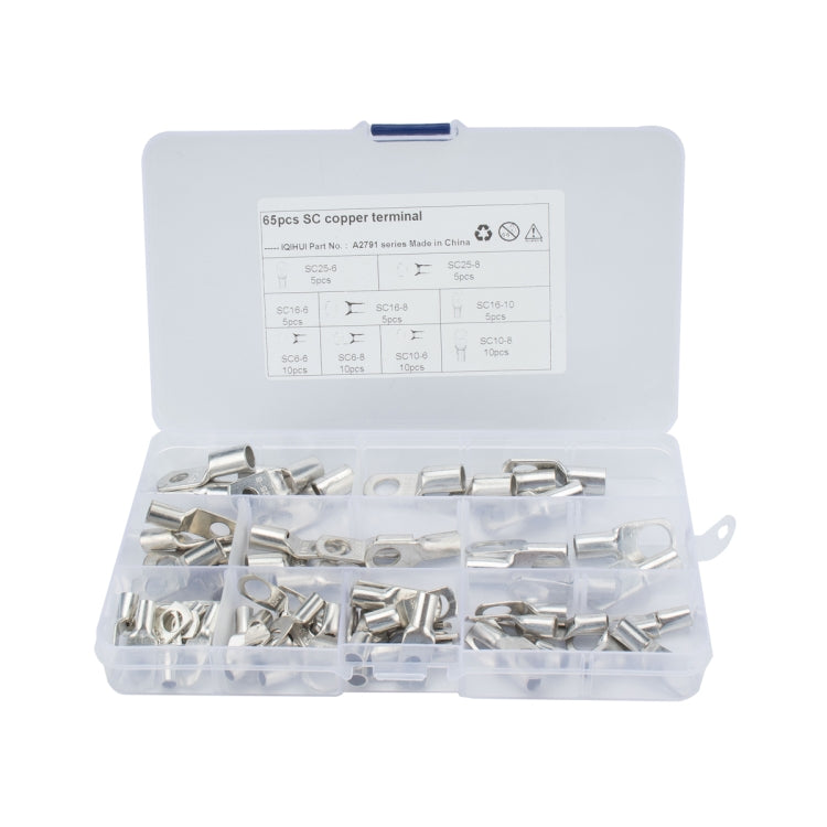 65 PCS Wire terminals Connector Cable Lugs Battery SC Terminals Glimpse of Mouth