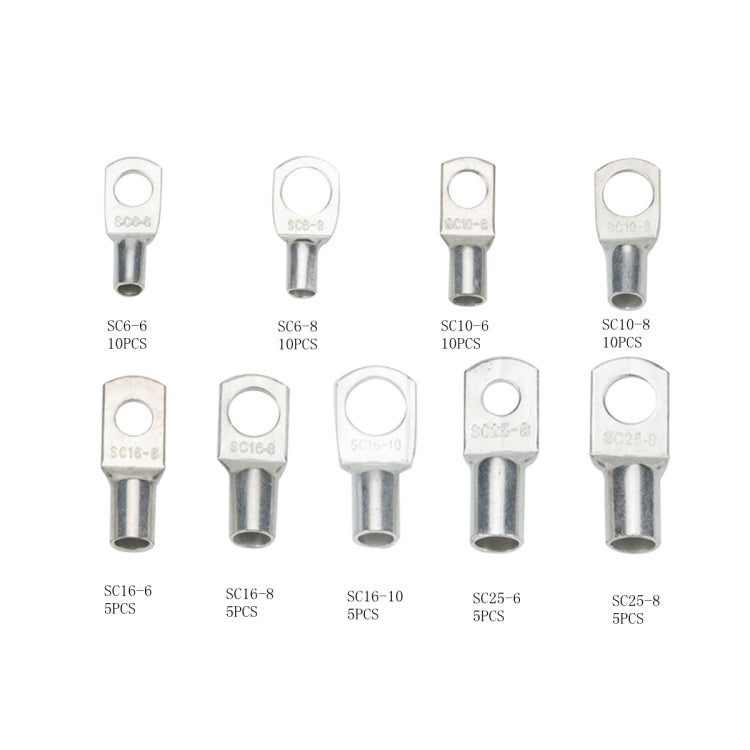 65 PCS Wire terminals Connector Cable Lugs Battery SC Terminals Glimpse of Mouth