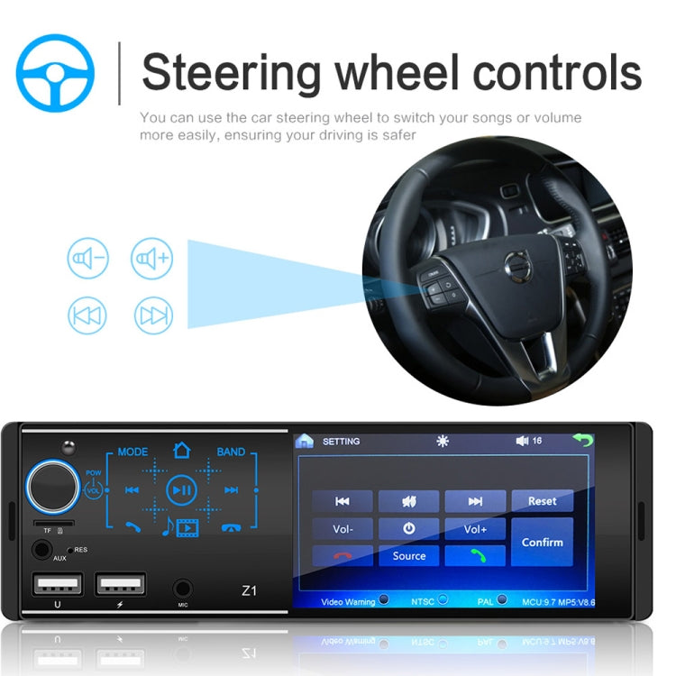 4.1 inch HD Touch Screen Car Bluetooth MP5 Player, Support Mirror Link & FM