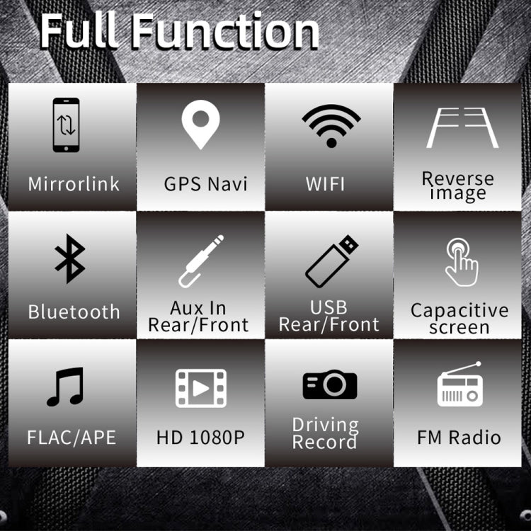 HD 7 inch Single Din Car Android Player GPS Navigation Bluetooth Touch Stereo Radio, Support Mirror Link & FM & WIFI