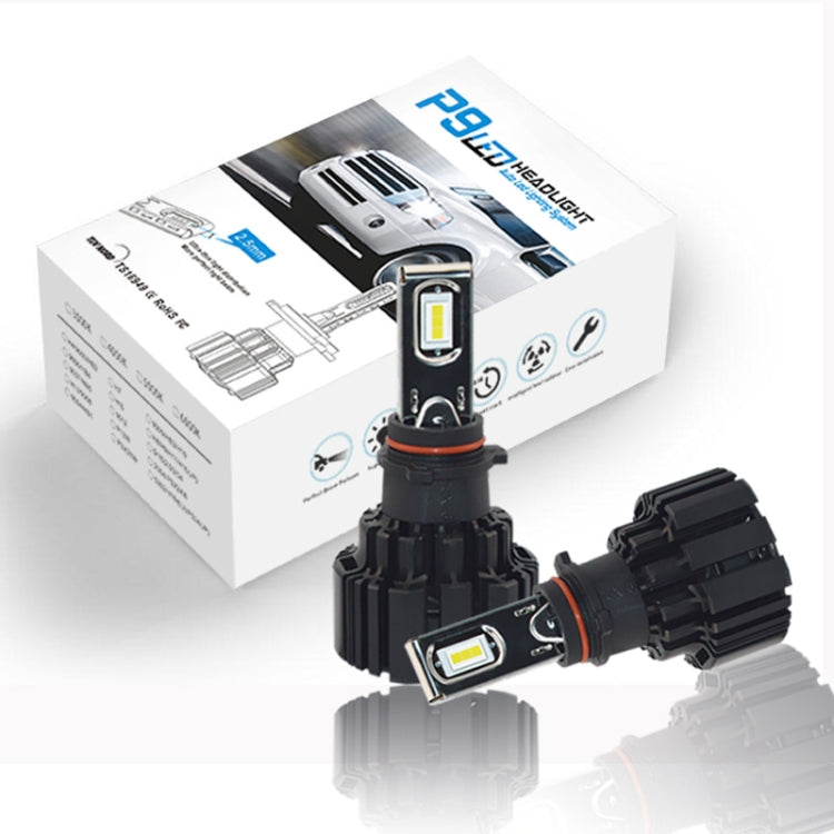 2 PCS P9 PSX26 DC11-30V 50W 6000K 6800LM Car LED Headlight Lamps