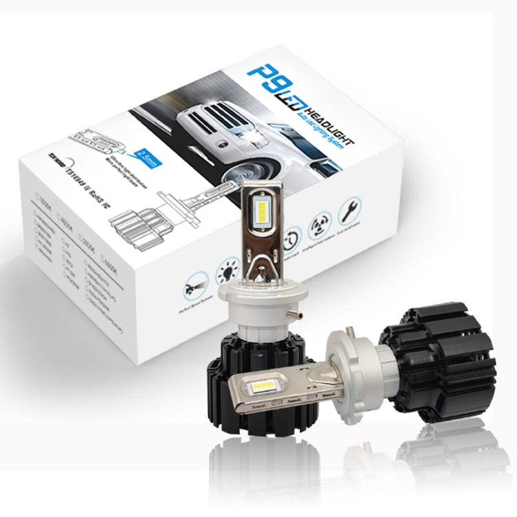 2 PCS P9 DC11-30V 50W 6000K 6800LM Car LED Headlight Lamps for D Series (D1 D2 D3 D4)