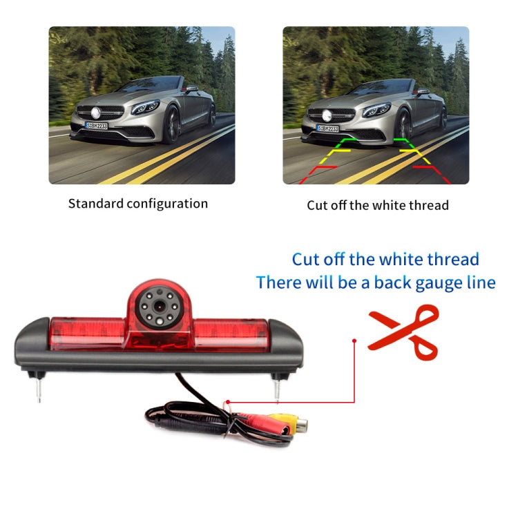 PZ460 Car Waterproof HD High Position Brake Light View Camera for Fiat / Citroen / Peugeot