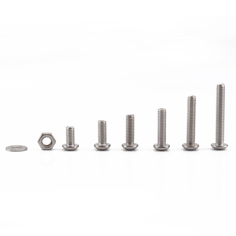 900 PCS 304 Stainless Steel Screws and Nuts Hex Socket Head Cap Screws Gasket Wrench Assortment Set Kit