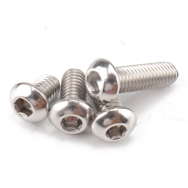 130 PCS 304 Stainless Steel Screws and Nuts M6 Hex Socket Head Cap Screws Gasket Wrench Assortment Set Kit