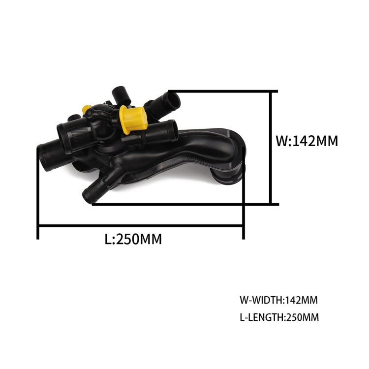 Car Engine Coolant Thermostat Temperature Sensor Assembly 11537534521 for BMW