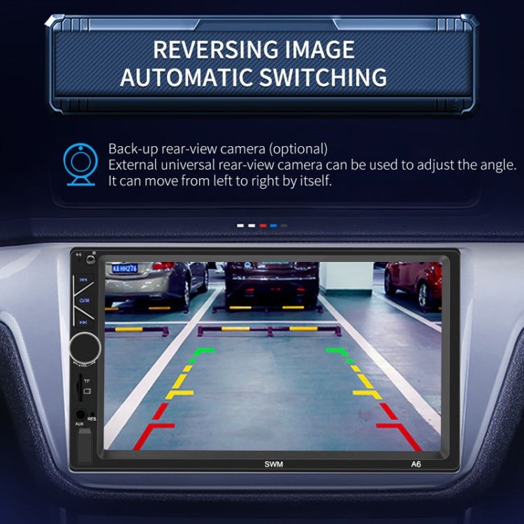 A6 7 inch Universal Car Radio Receiver MP5 Player, Support FM & Bluetooth & Phone Link with Remote Control