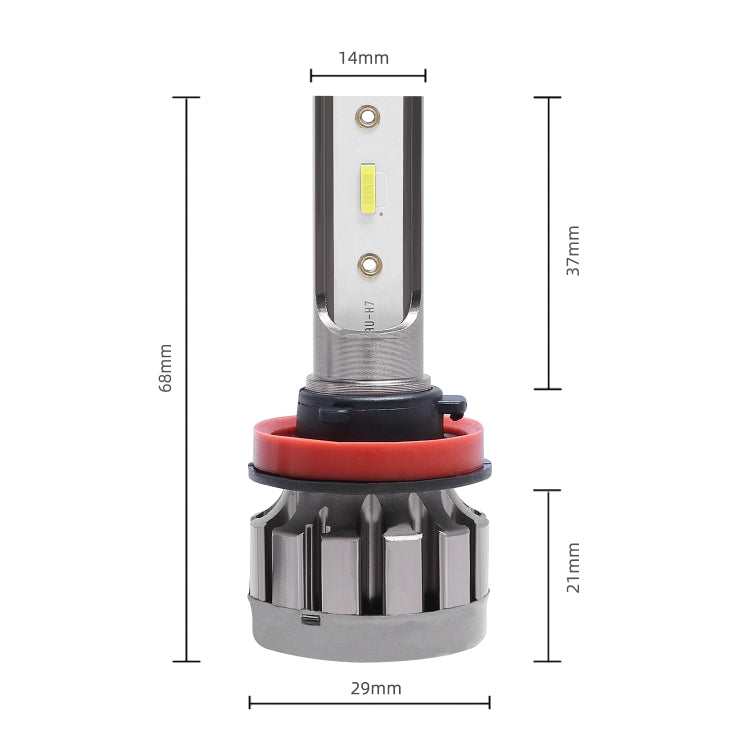 2 PCS Ballast A10 H11 DC9-36V / 13W / 1500LM / 6000K IP68 Car / Motorcycles LED Headlight Lamps / Fog Light