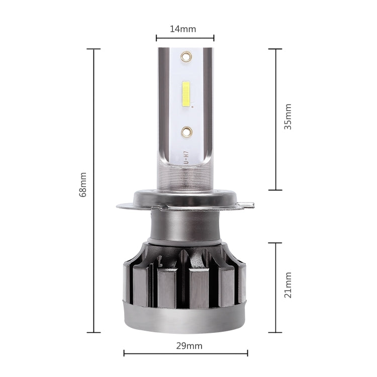 2 PCS Ballast A10 H7 DC9-36V / 13W / 1500LM / 6000K IP68 Car / Motorcycles LED Headlight Lamps / Fog Light