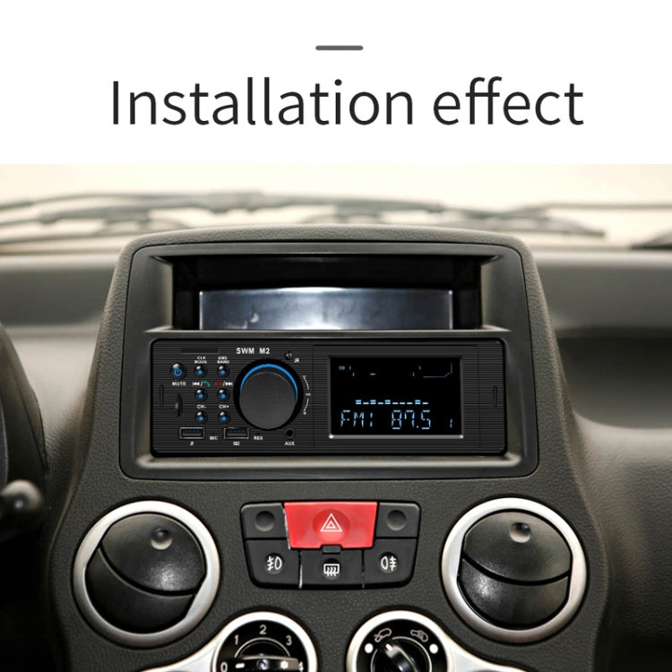 SWM-M2 Universal Car 12V Bluetooth Radio Receiver MP3 Player, Support FM with Remote Control
