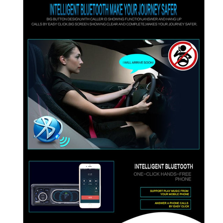 8809 Universal Car 12V Bluetooth Radio Receiver MP3 Player, Support FM with Remote Control