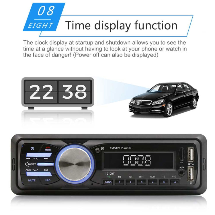 1010BT Universal Car 12V Bluetooth Radio Receiver MP3 Player, Support FM with Remote Control