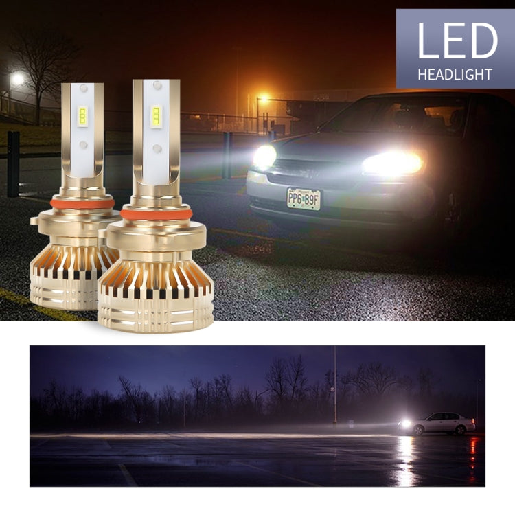 2 PCS EV17 9006 DC8-48V / 30W / 3000LM / 6000K IP67 Car LED Headlight Lamps (White Light)