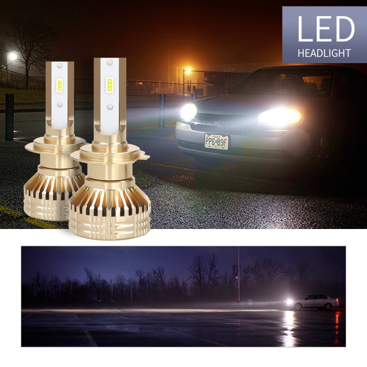 2 PCS EV17 H7 DC8-48V / 30W / 3000LM / 6000K IP67 Car LED Headlight Lamps (White Light)