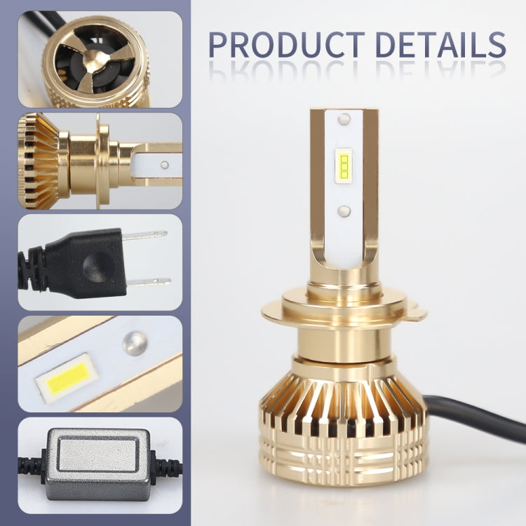 2 PCS EV17 H7 DC8-48V / 30W / 3000LM / 6000K IP67 Car LED Headlight Lamps (White Light)