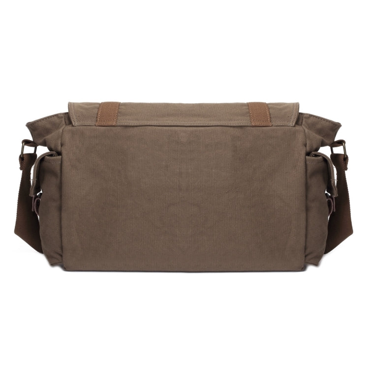 Multifunction Canvas Messenger Cameras Bags Travel Crossbody Shoulder Tablet Bag with Interior Lining, Size: 38x28x18cm