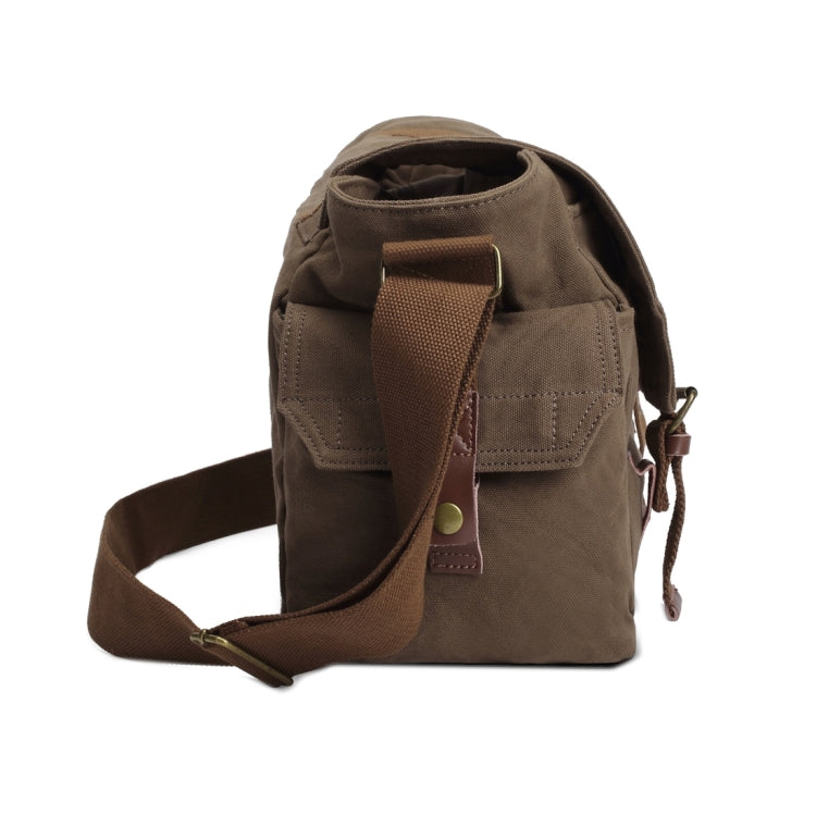 Multifunction Canvas Messenger Cameras Bags Travel Crossbody Shoulder Tablet Bag with Interior Lining, Size: 38x28x18cm