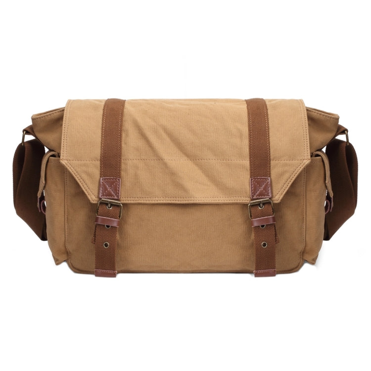 Multifunction Canvas Messenger Cameras Bags Travel Crossbody Shoulder Tablet Bag with Interior Lining, Size: 38x28x18cm