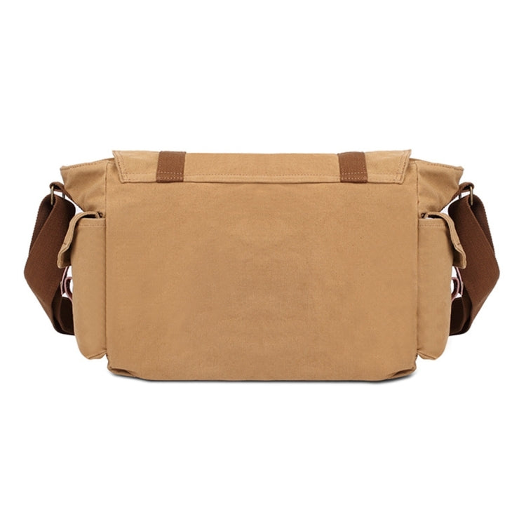 Multifunction Canvas Messenger Cameras Bags Travel Crossbody Shoulder Tablet Bag with Interior Lining, Size: 38x28x18cm