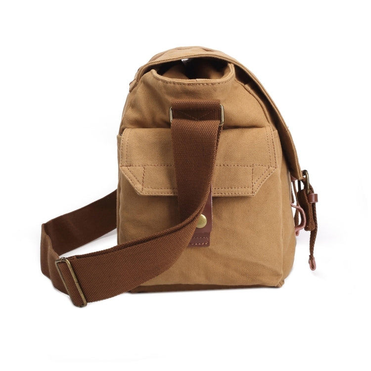 Multifunction Canvas Messenger Cameras Bags Travel Crossbody Shoulder Tablet Bag with Interior Lining, Size: 38x28x18cm