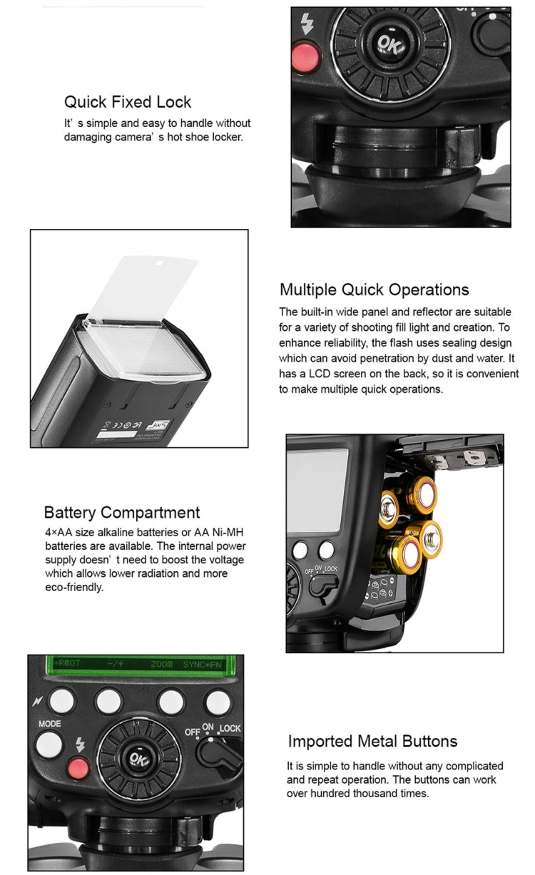 PIXEL X800C Standard ETTL / M / Mult Flash Light Speedlite for Canon Camera