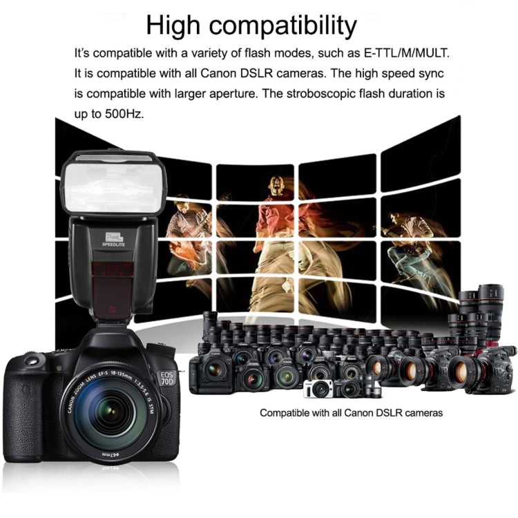 PIXEL X800C Standard ETTL / M / Mult Flash Light Speedlite for Canon Camera